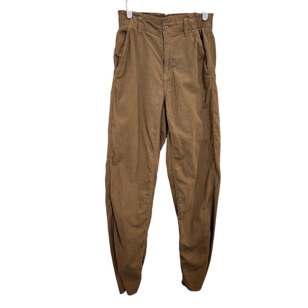 American Eagle Tan Classic High Rise Slim Straight Leg Corduroy Pants Size 0